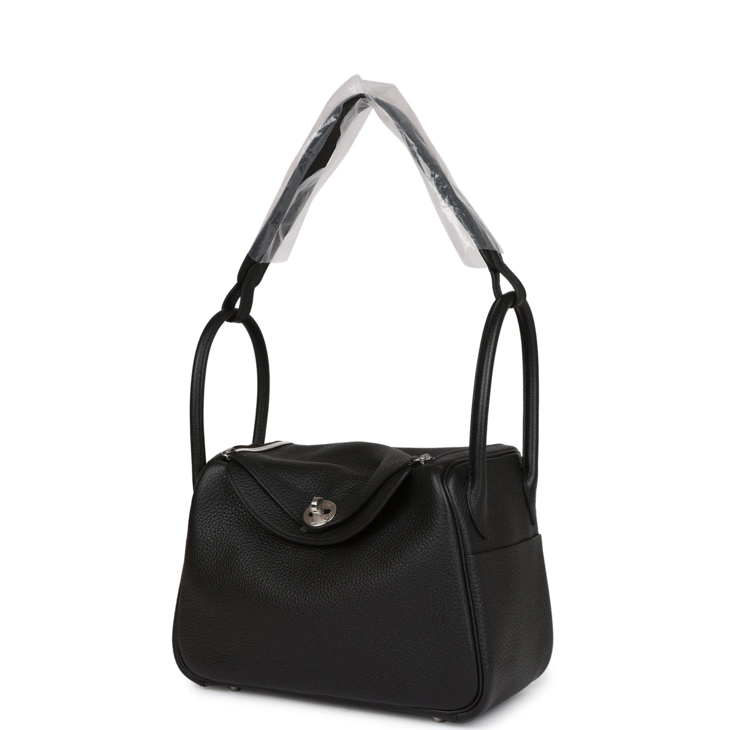 Hermes Lindy 26 Black Clemence Palladium Hardware Hermes lvbagshop