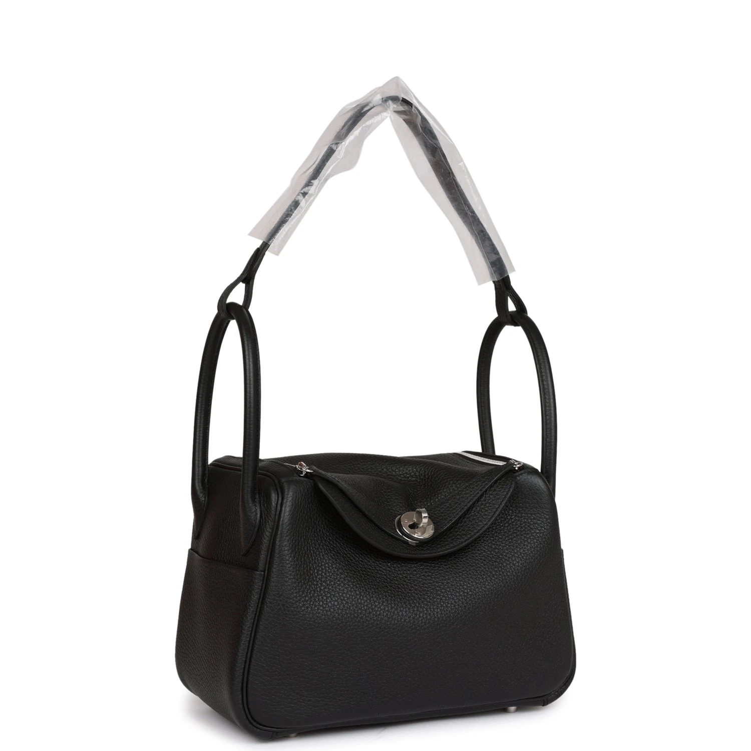 Hermes Lindy 26 Black Clemence Palladium Hardware Hermes lvbagshop